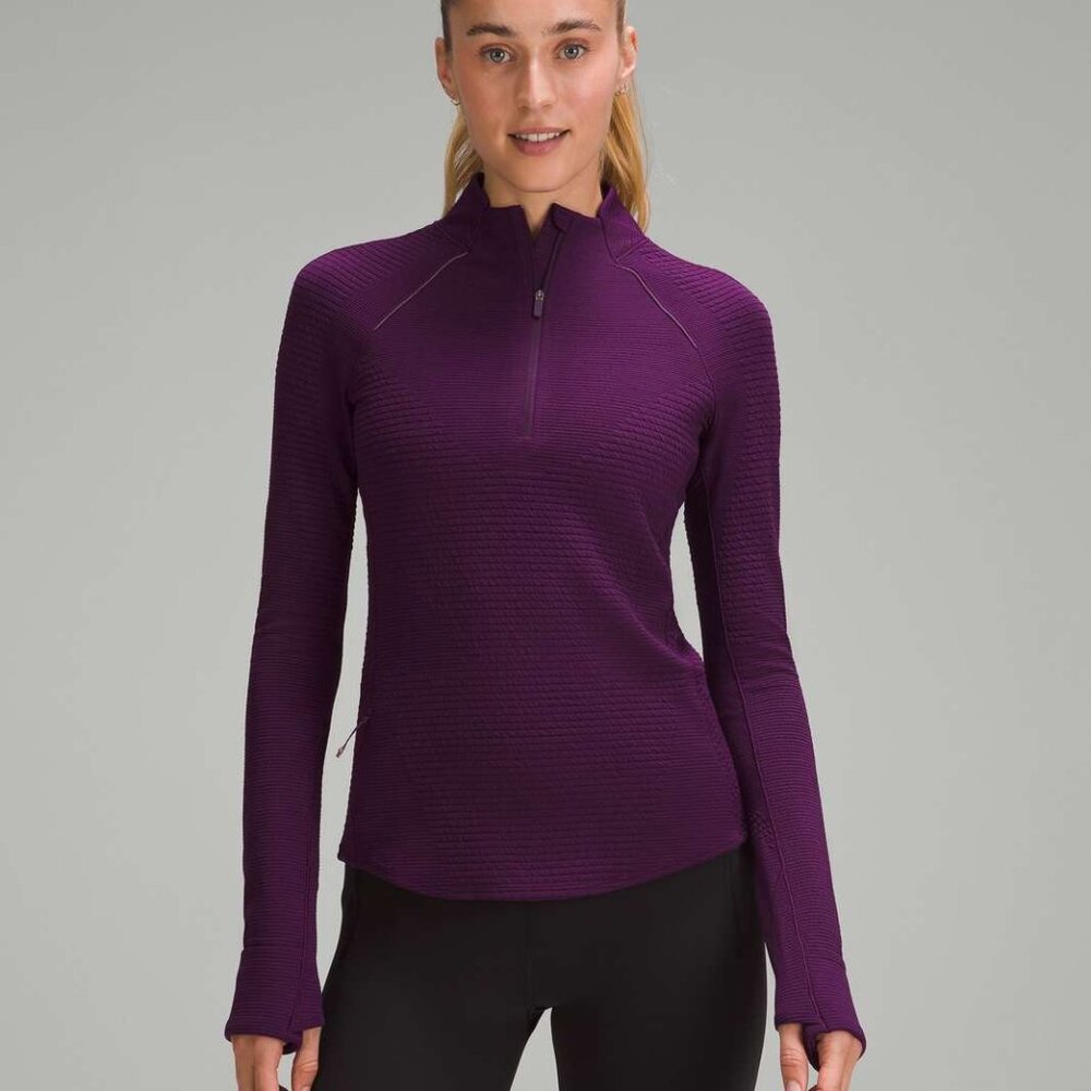 Ventscape Half-Zip Long Sleeve Shirt in Dramatic Magenta